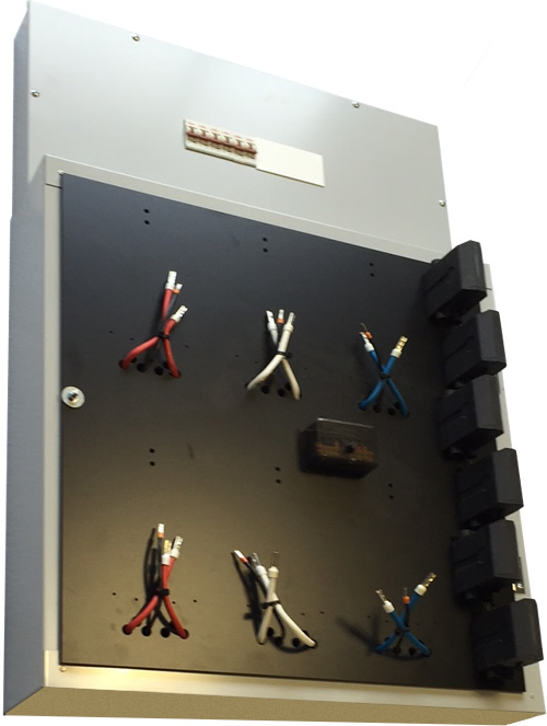 6 Way, Pre-wired Meter Panel with 125 Amp Circuit Breaker Panel Isolator.